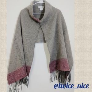 Zighilli Wool Blend Poncho